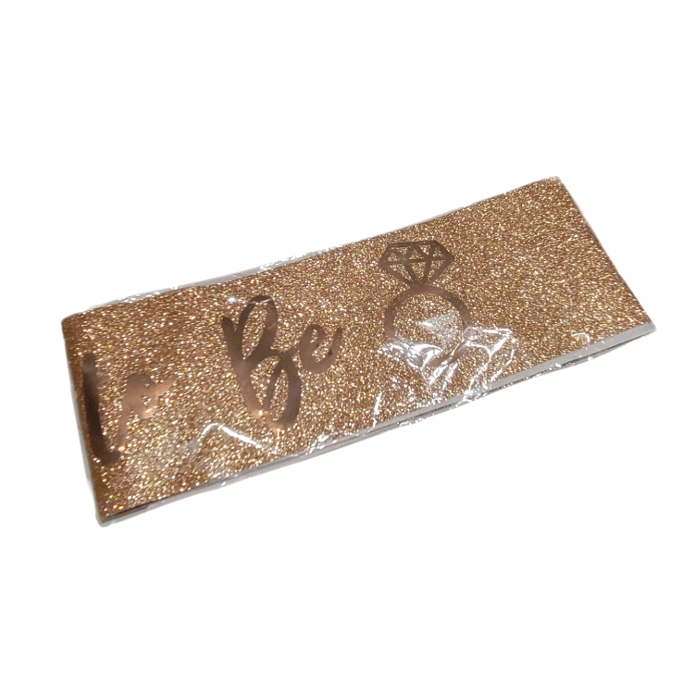 Bride-to-be Gold Glittery Sash